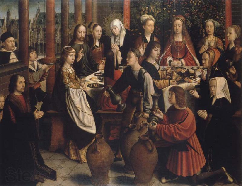 Gerard David The wedding to canons Spain oil painting art